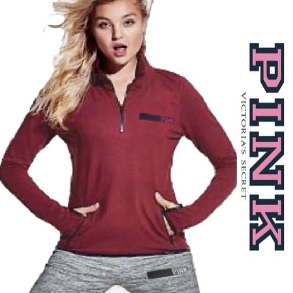 VS Pink Ultimate 1/4 Zip Pullover - Picture 1 of 7